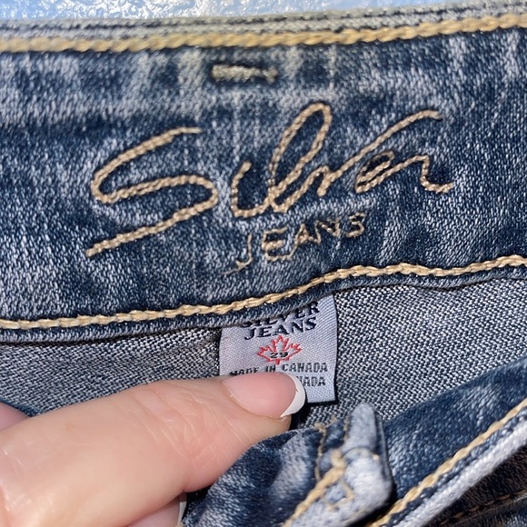 Silver Bootcut Jeans size W29 L 32. C - Picture 3 of 5